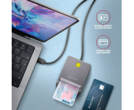 Axagon CRE-SM3TC USB-C Smart card FlatReader czytnik - 1485436 - zdjęcie 3